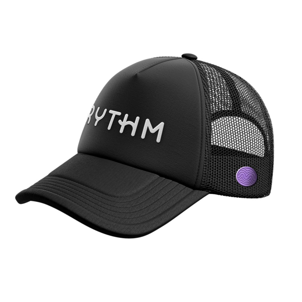 RYTHM – Trucker Hat - (Black/Purple Seal Foam) [OS]