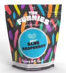 The Funnies Gummies – The Funnies -- Sour Blue Raspberry -- Super Funny Gummies 1 Pack -- 50mg