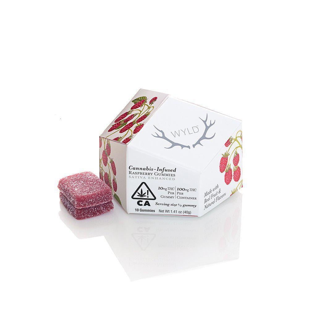 WYLD – Raspberry Sativa Enhanced Gummies | 100mg