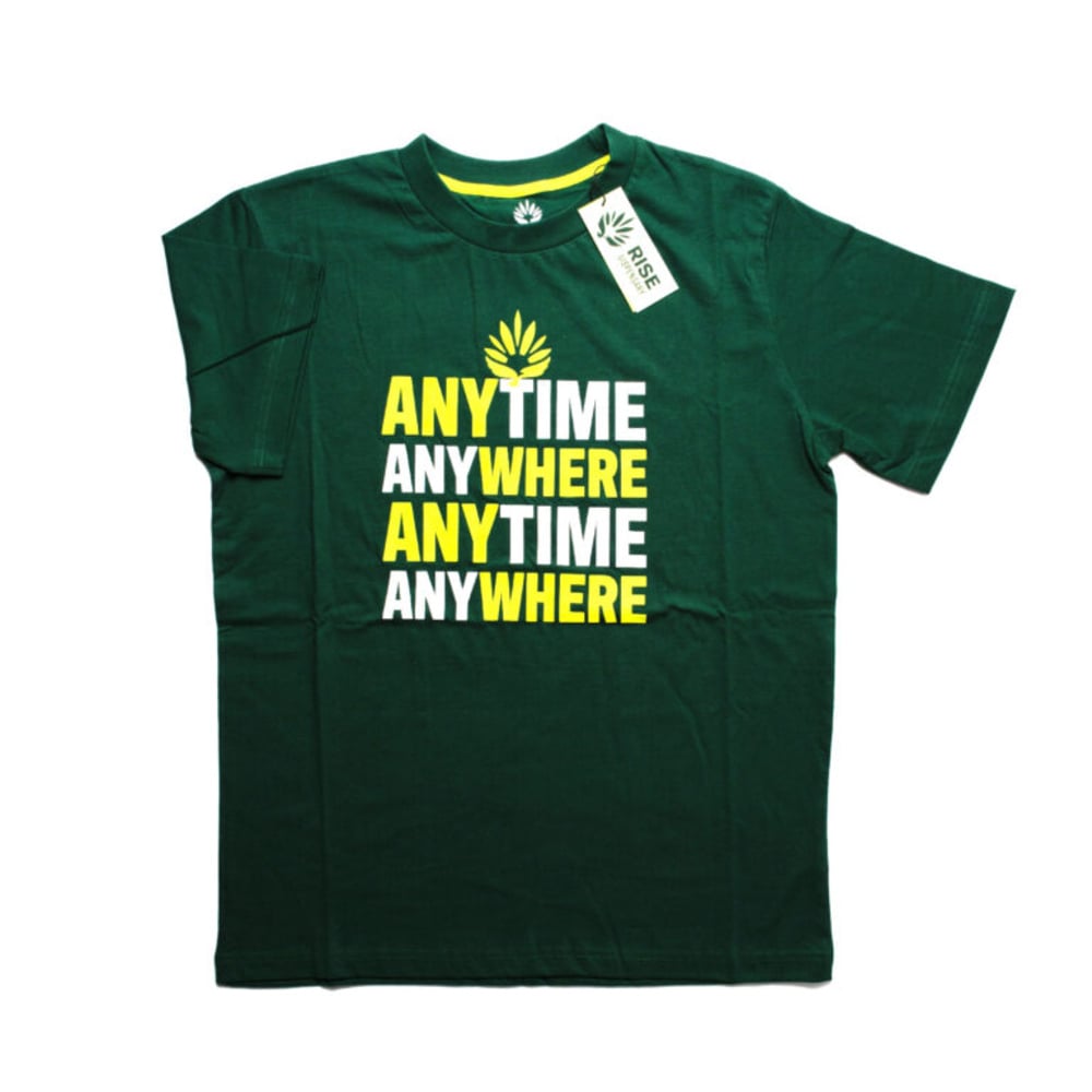 RISE Merch – Anytime Anywhere Phoenix Short Sleeve T-Shirt - Leaf Green [2XL]