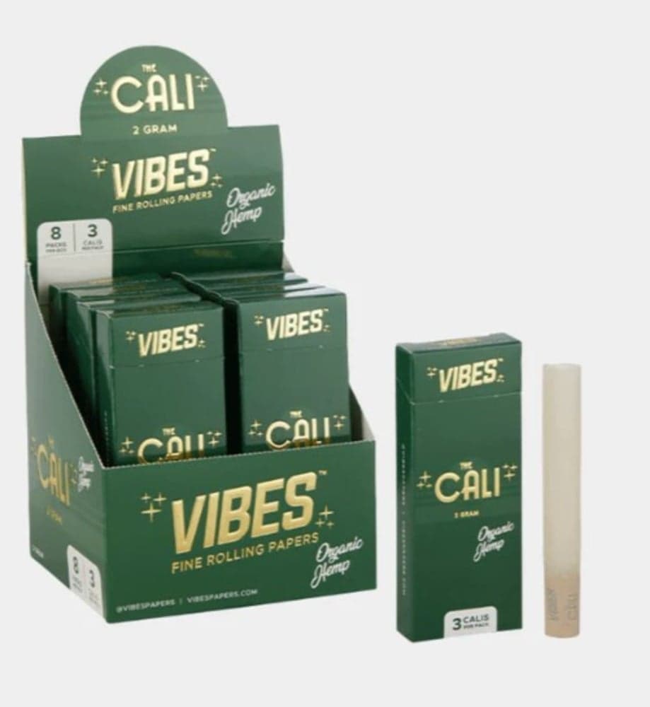 Vibes – The Cali  Organic Hemp 2g Pre Roll Tube [3pk]