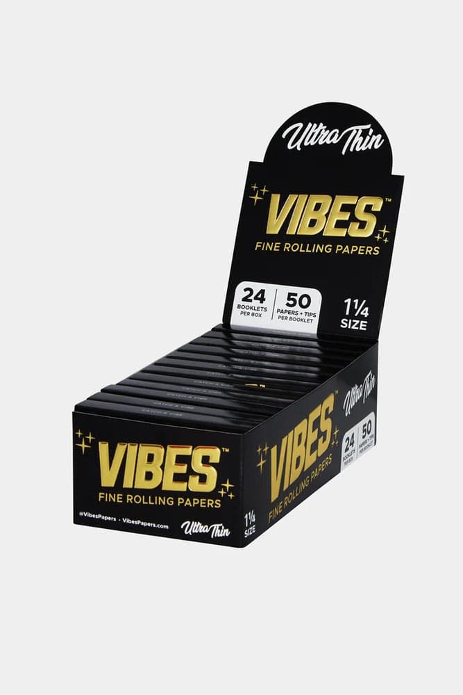 Vibes – Ultra Thin Papers 1 1/4 - Black [50pk]