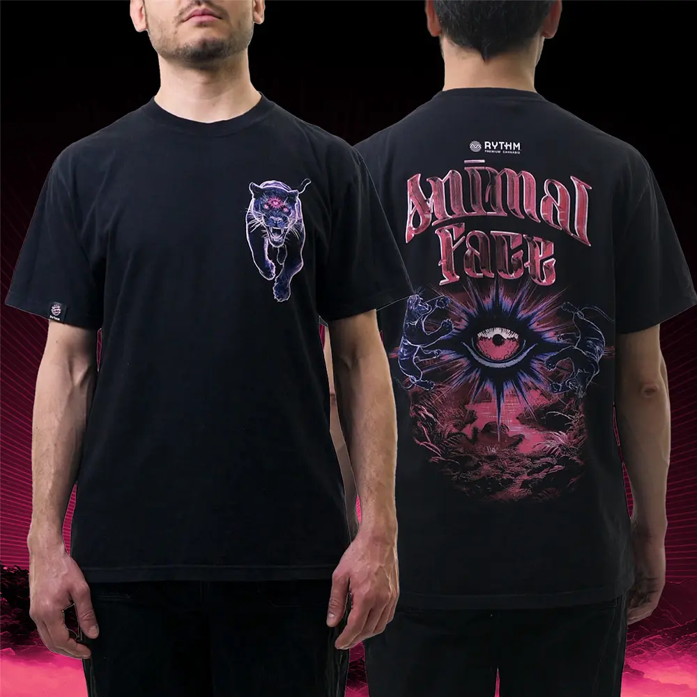 RYTHM – Animal Face Small Panther - Black [M]