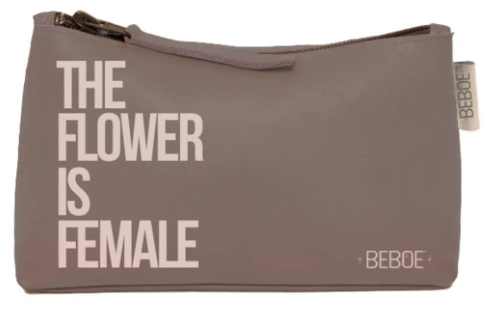Beboe – Flower Is Female Stash Pouch - Grey
