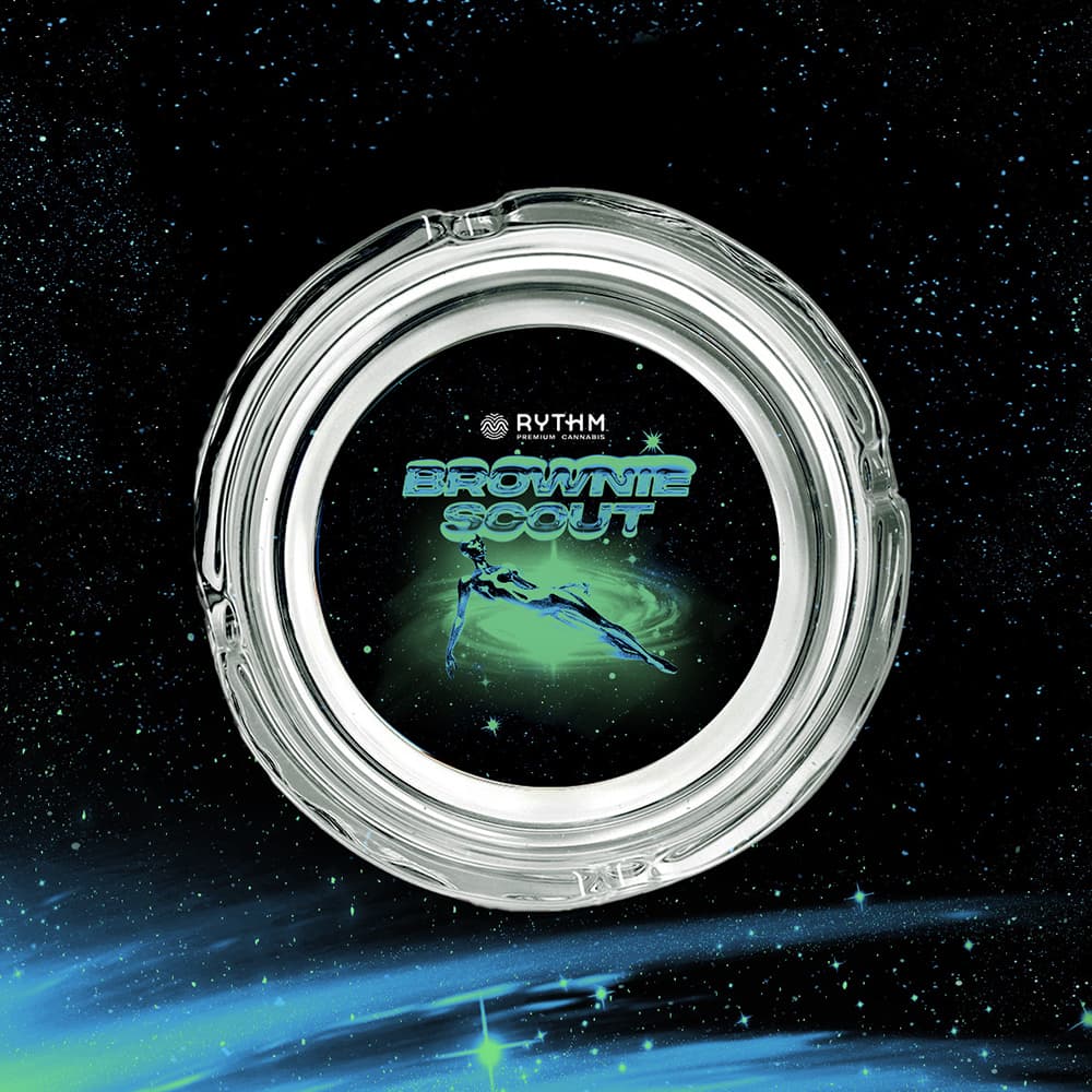 RYTHM – Clear Ashtray 4"- Brownie Scout Space