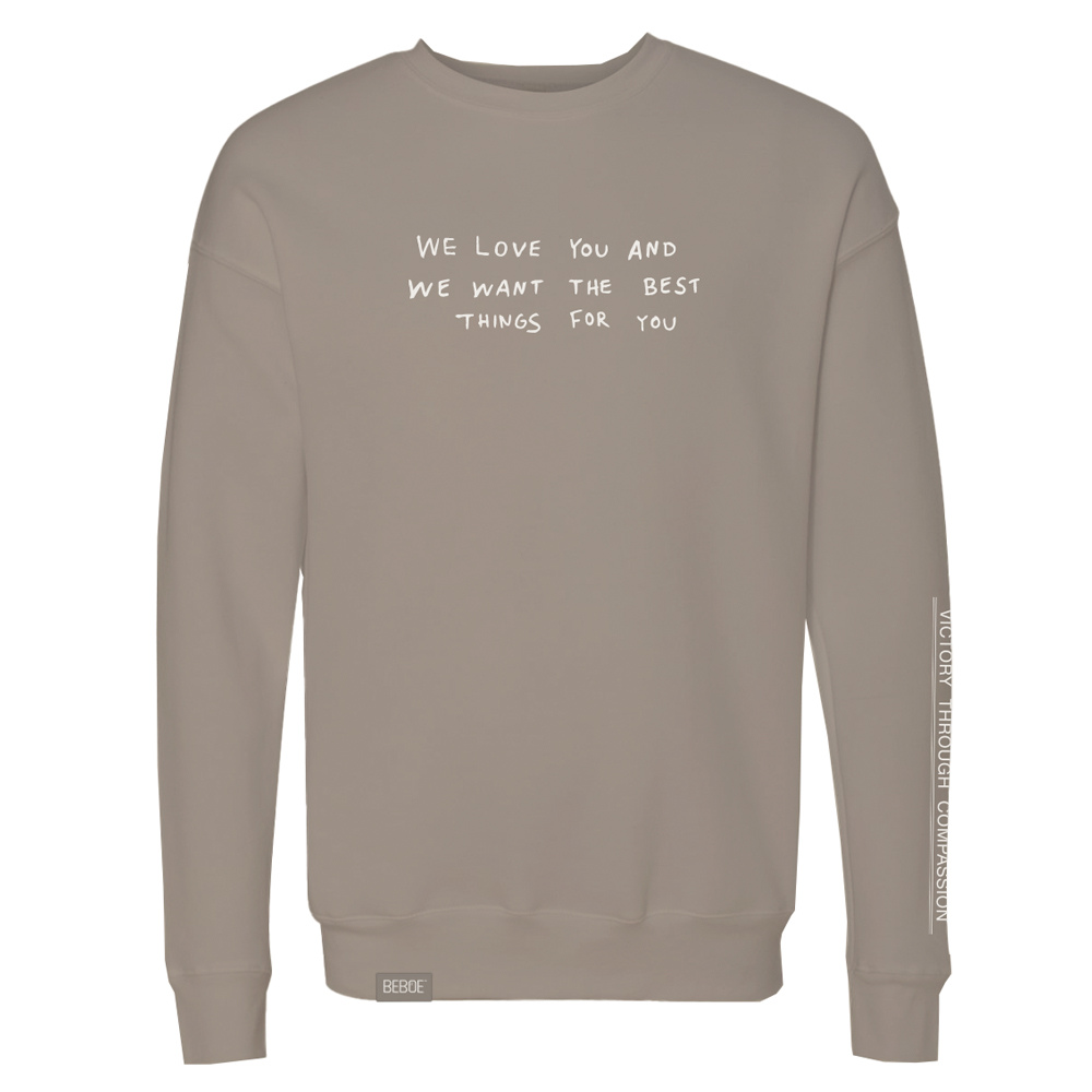 Beboe – We Love You Crew - Light Grey [XL]