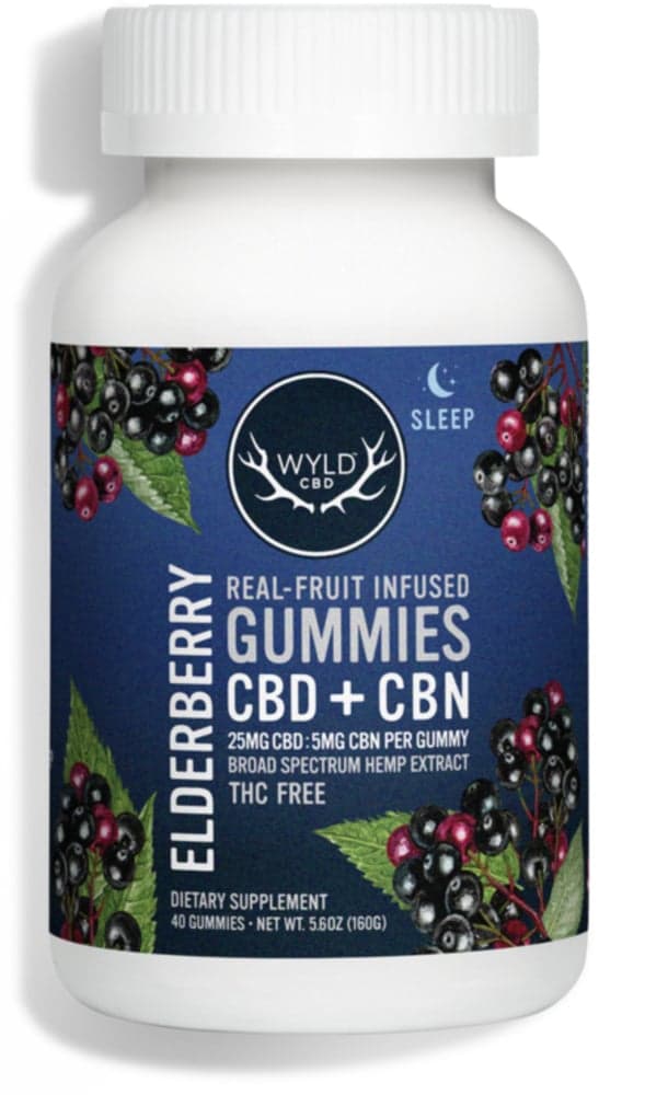 WYLD CBD – 500mg Elderberry CBD:CBN Gummies | 20-pack