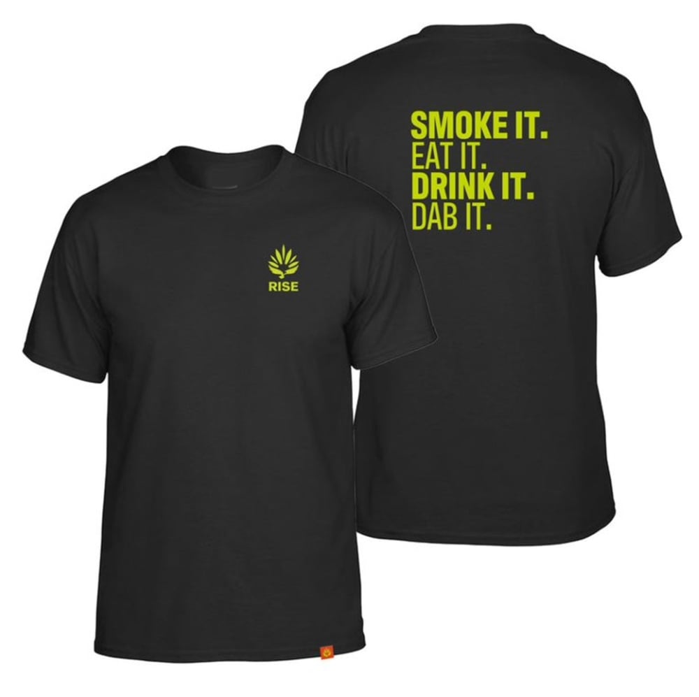 RISE Merch – Eat it Dab it - Black [S]