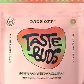 Daze Off – Sour Water-Mellow [10pk] (200mg CBD/100mg THC)