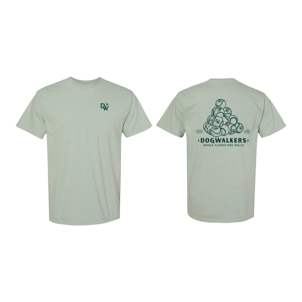 Dogwalkers – Tennis Ball Short Sleeve - (Moss) [S]