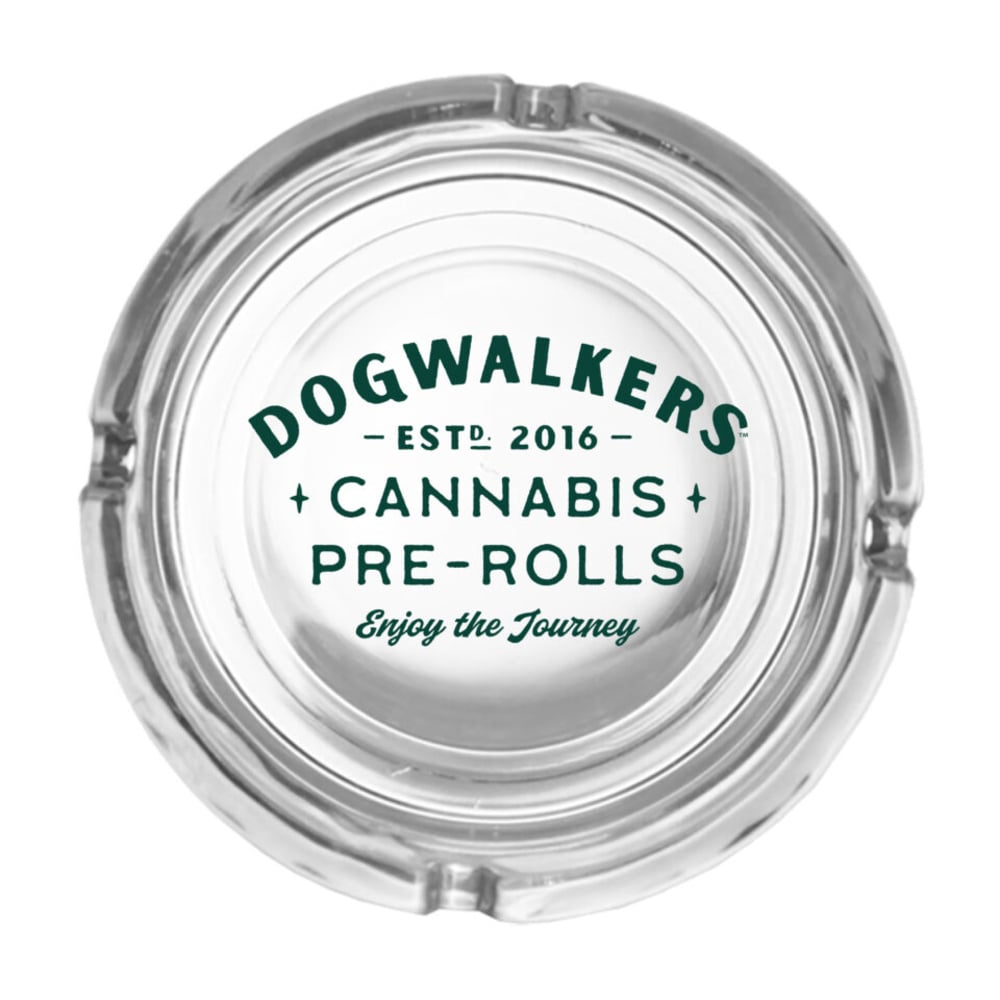 Dogwalkers – 4" Full Logo Ash Tray - Clear