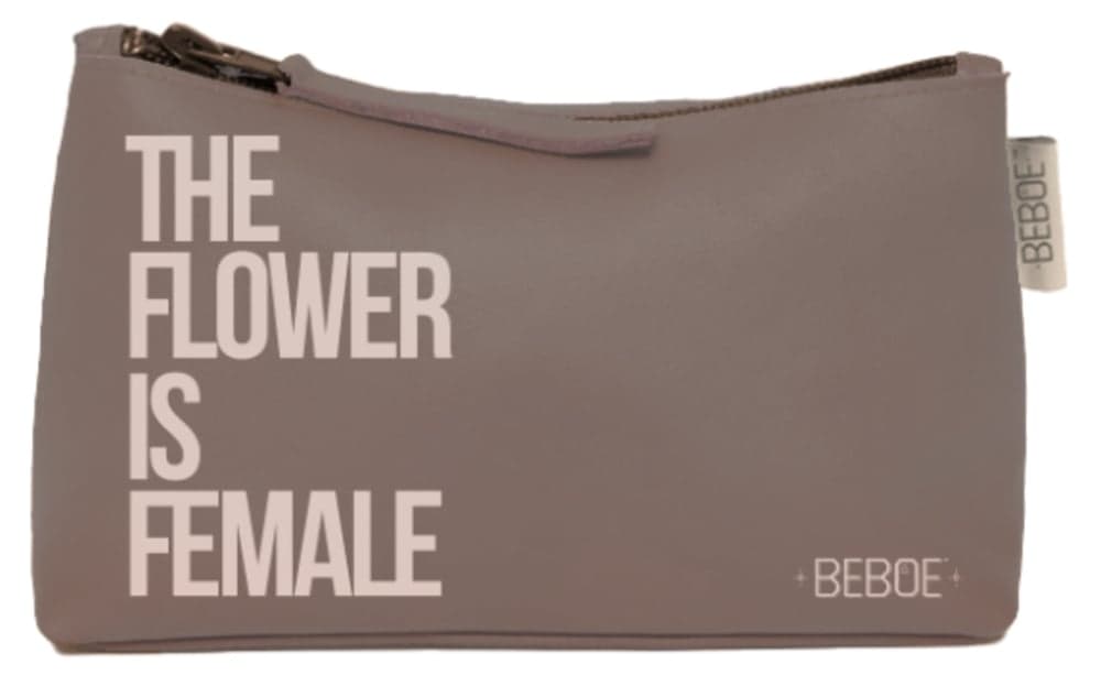 Beboe – Flower Is Female Stash Pouch - Grey
