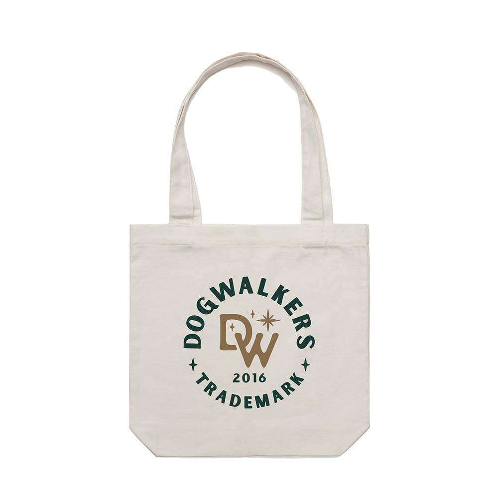 Dogwalkers – Tote Bag - Circle Logo - Cream [OS]