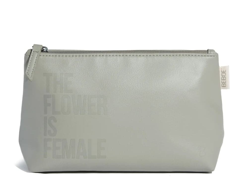 Beboe – Flower Is Female Stash Pouch - Grey