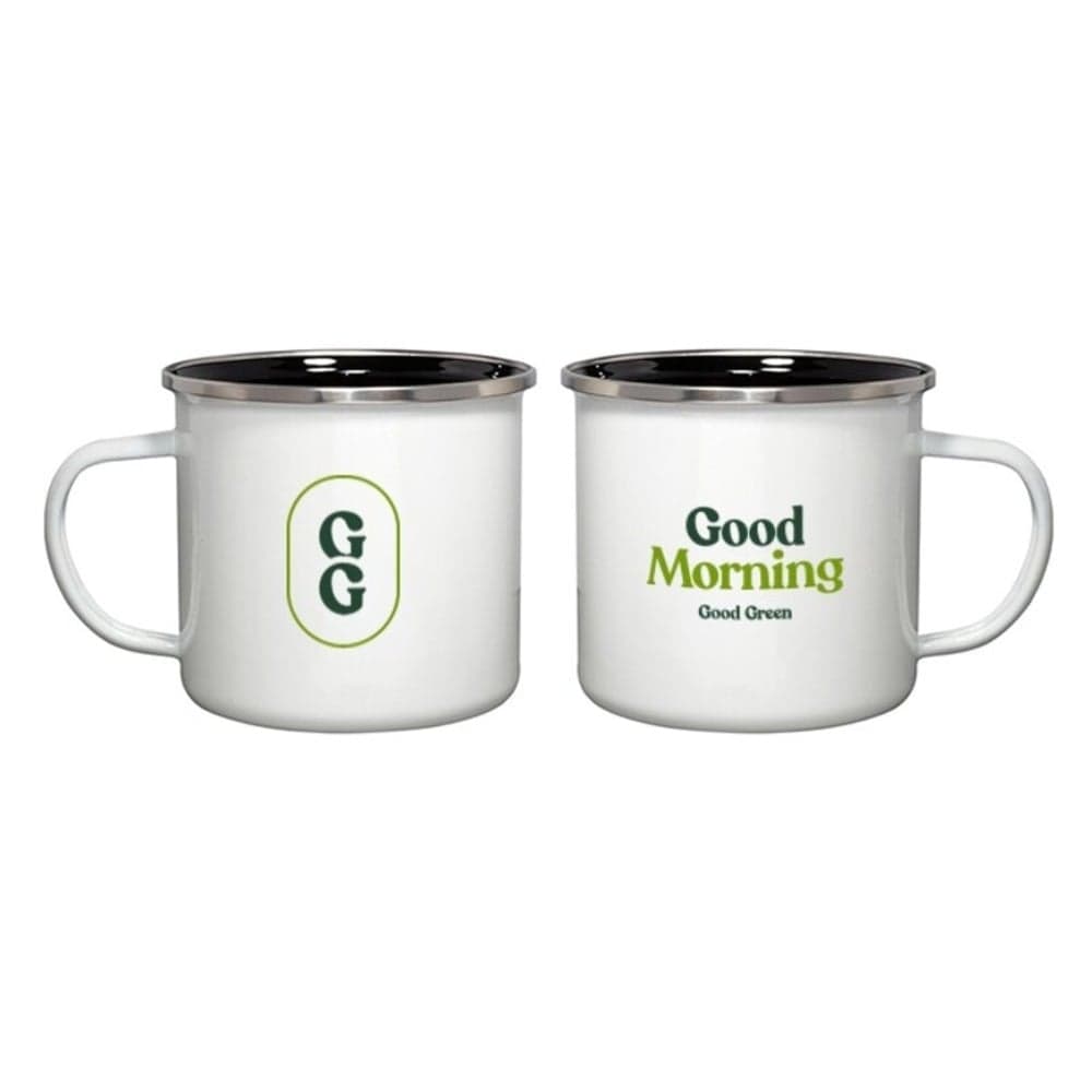 Good Green – Metal Mug - White
