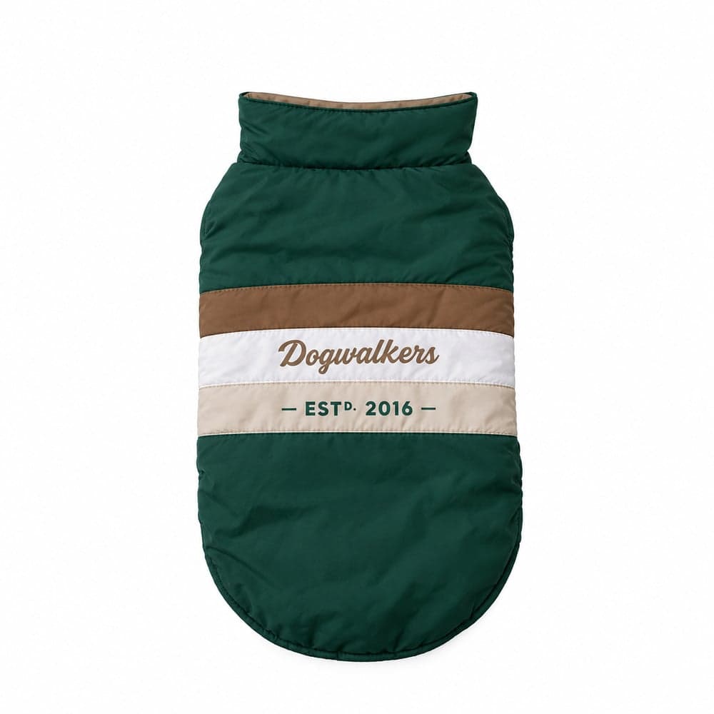Dogwalkers – Puffer Coat For Dogs (Green) [S]