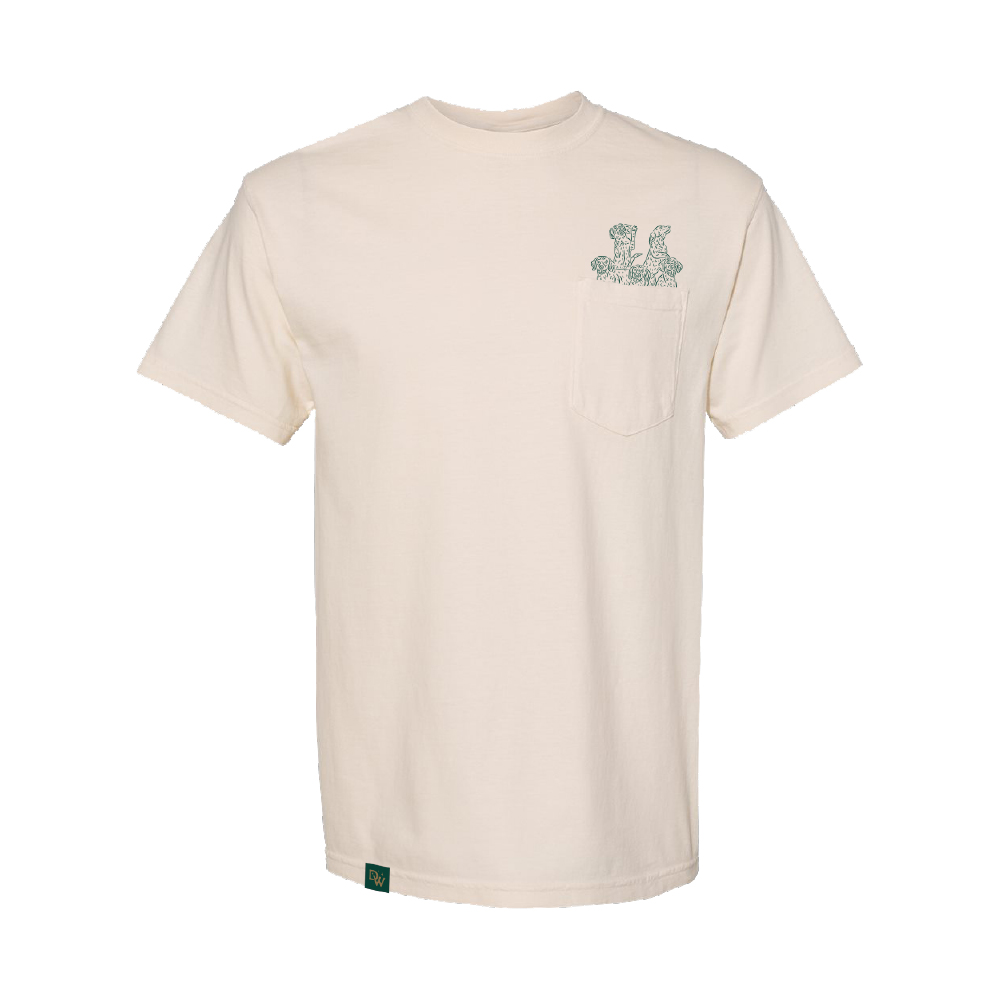 Dogwalkers – Short Sleeve T-Shirt Classic Pocket - Ivory [S]