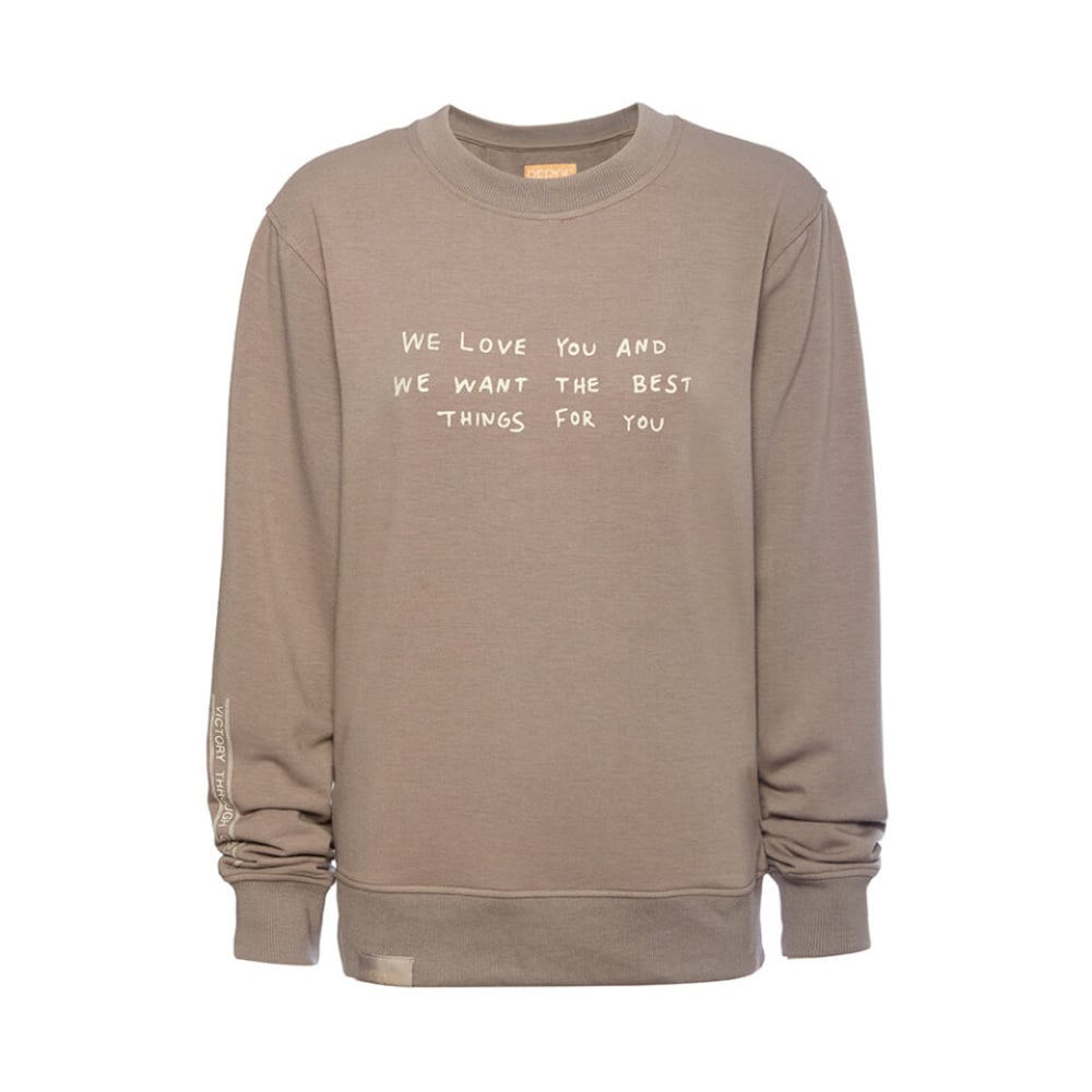 Beboe – We Love You Crew - Light Grey [M]