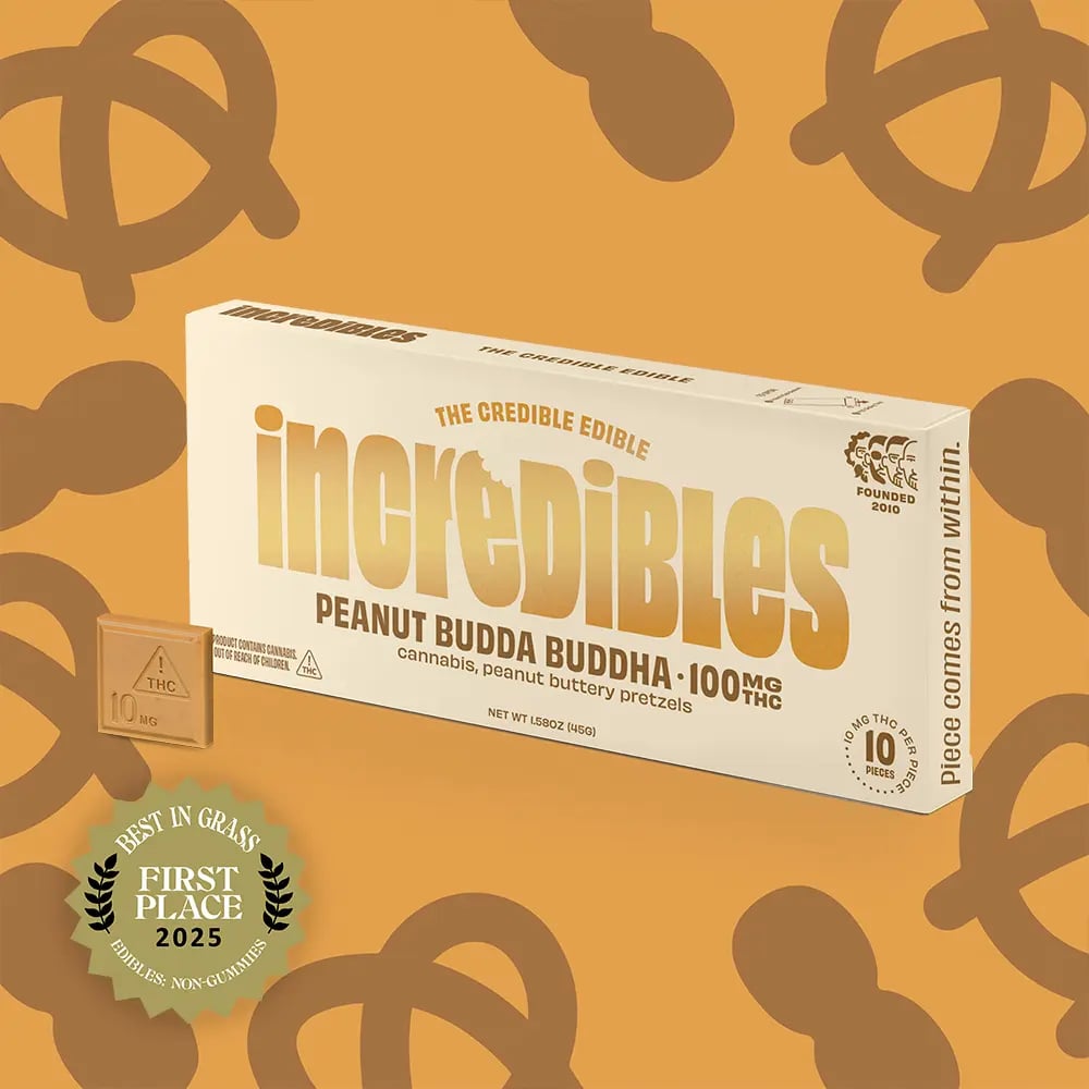 incredibles – Peanut Budda Buddha Bar [10pk]  (100mg)