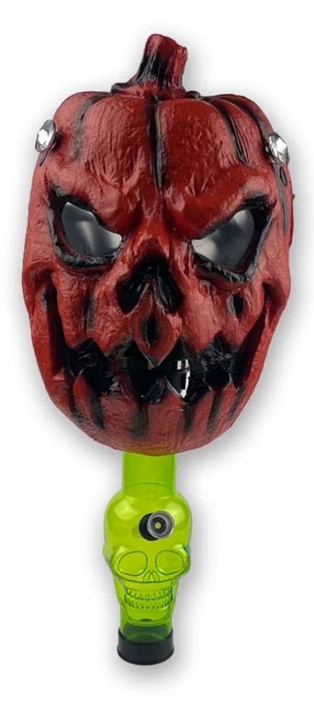 10" Halloween Pumpkin Gas Mask Bong