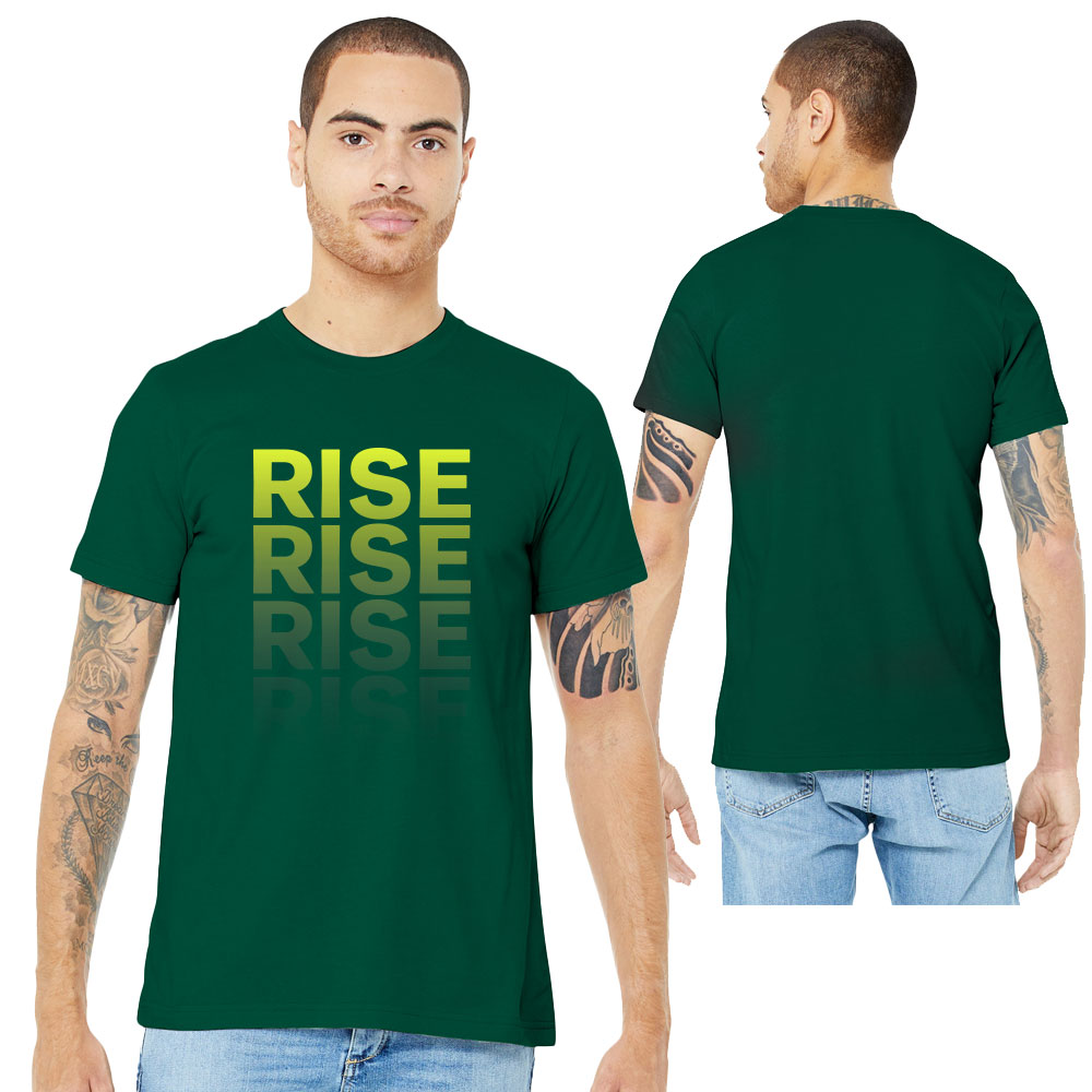 RISE Merch – Gradient Short Sleeve T-Shirt - Green [S]