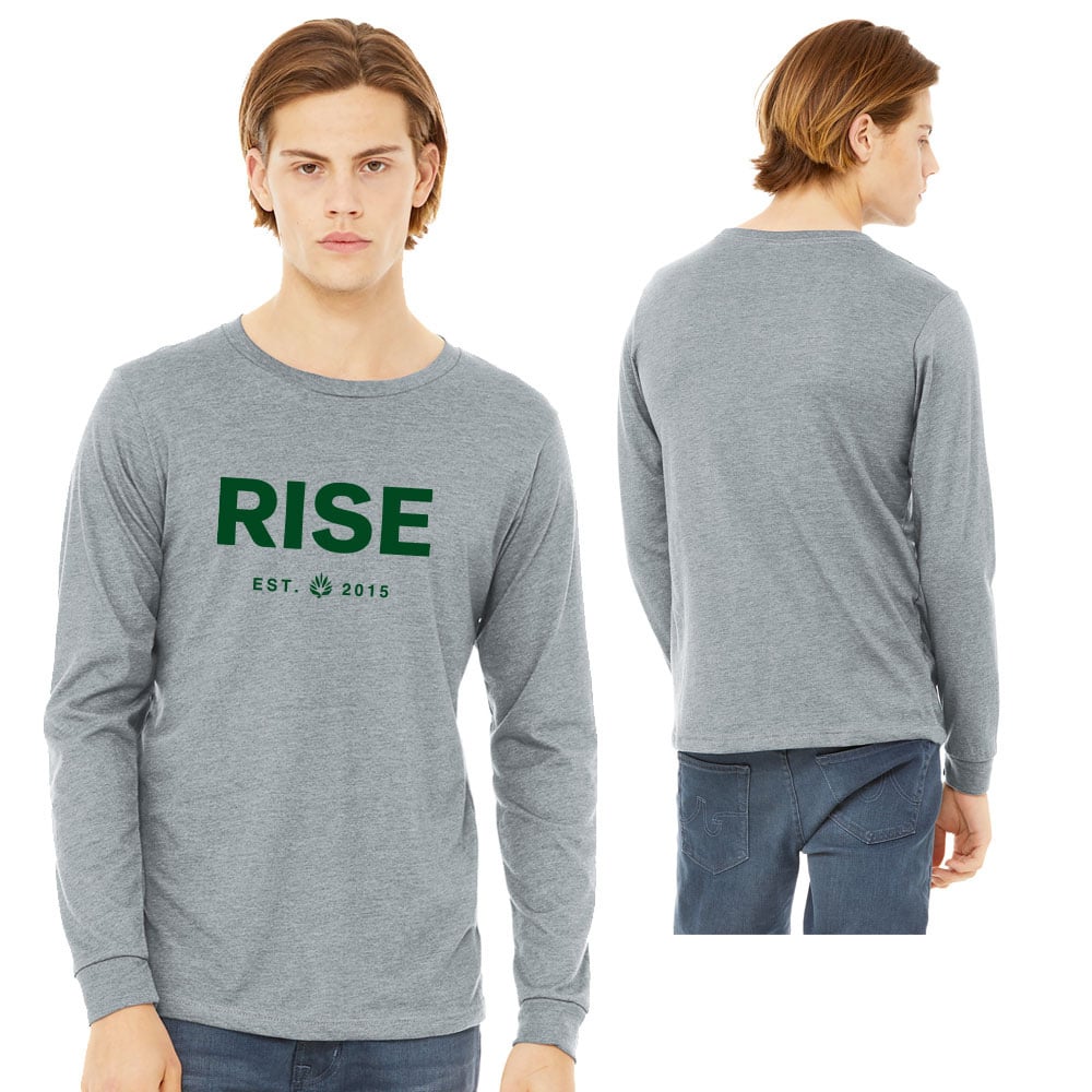 RISE Merch – Varsity T-Shirt - Grey [S]