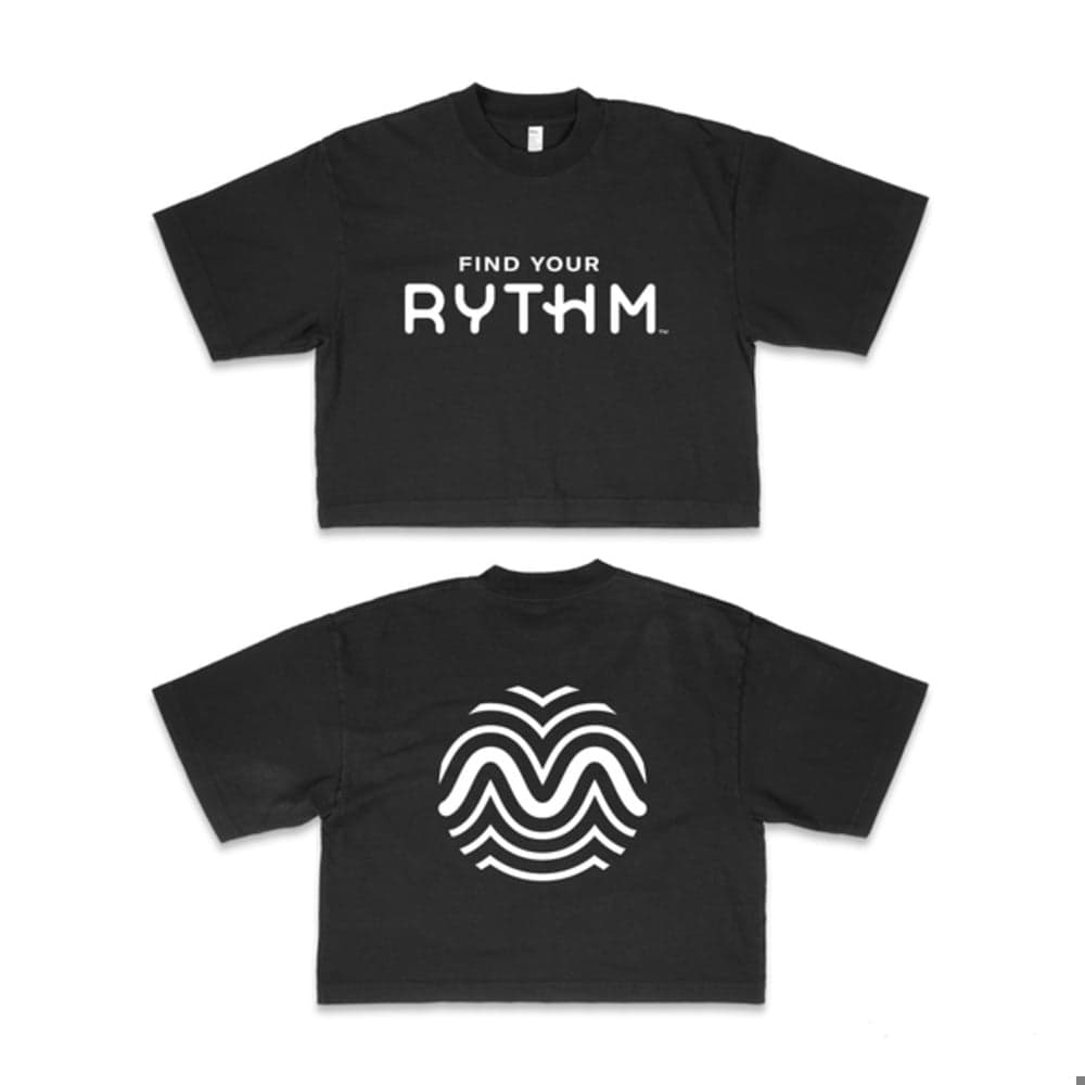 RYTHM – Short Sleeve Women's Crop Top - Black [OS]