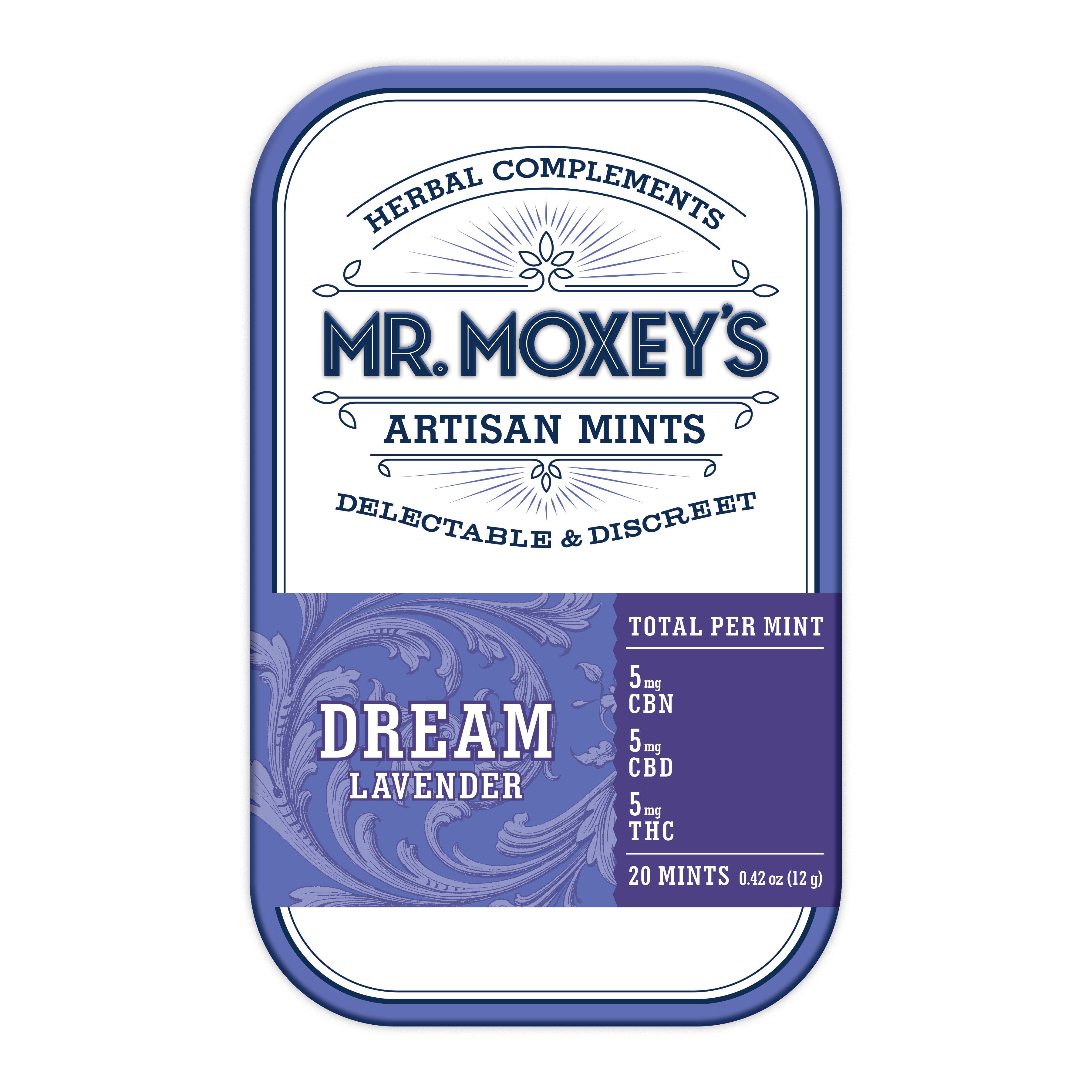 Mr. Moxey's – Dream 1:1:1 CBN Lavender Mints (100mg CBN/100mg CBD/100mg THC)