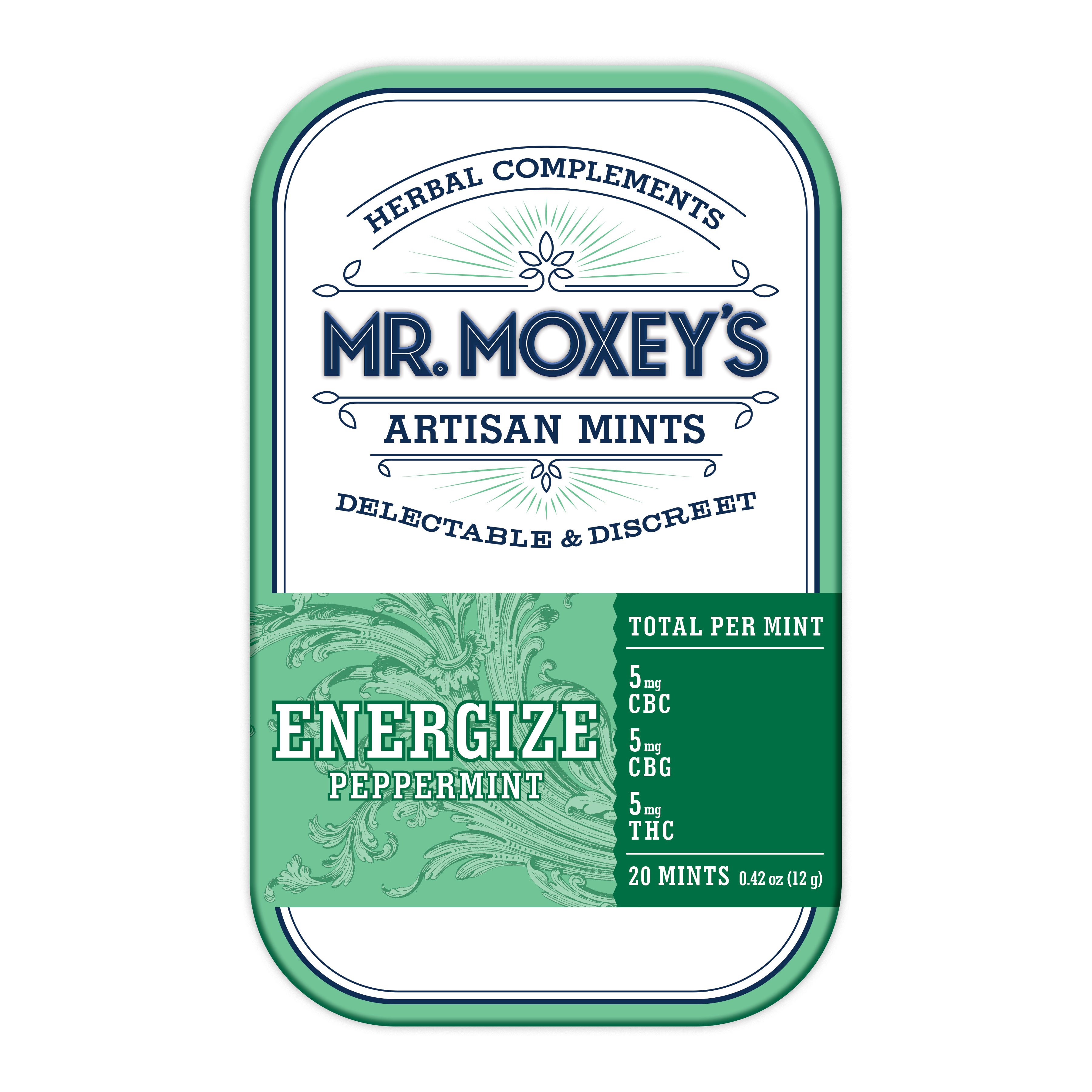 Mr. Moxey's – Energize 1:1:1 CBC + CBG Peppermint Mint (100mg CBC/100mg CBG/100mg THC)